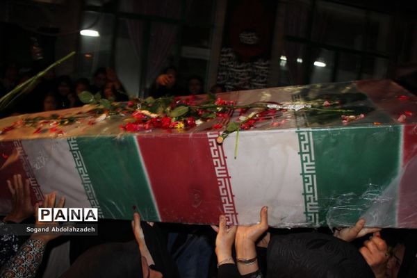 وداع با پیکر شهید گمنام و هشتمین یادواره شهدای کوی ۲۲ بهمن در ساری