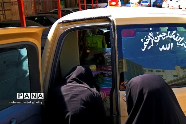 تجمع عاشورایی فرهنگیان تهران درتشییع پیکرپاک و مطهر شهید گمنام