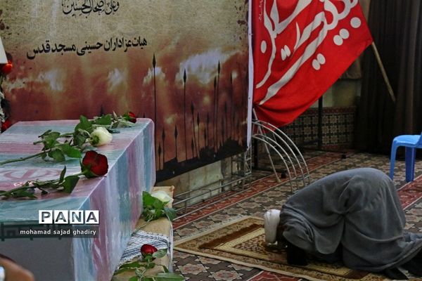 تجمع عاشورایی فرهنگیان تهران درتشییع پیکرپاک و مطهر شهید گمنام