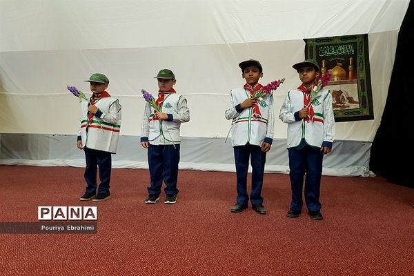 مراسم بازگشایی مدارس و نواختن زنگ مهر و مقاومت در شهرستان بیرجند