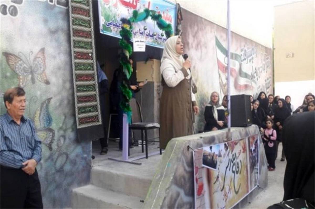 زنگ آغاز سال تحصیلی جدید دردبیرستان  پروین اعتصامی شهرستان بوشهر به صدا در آمد
