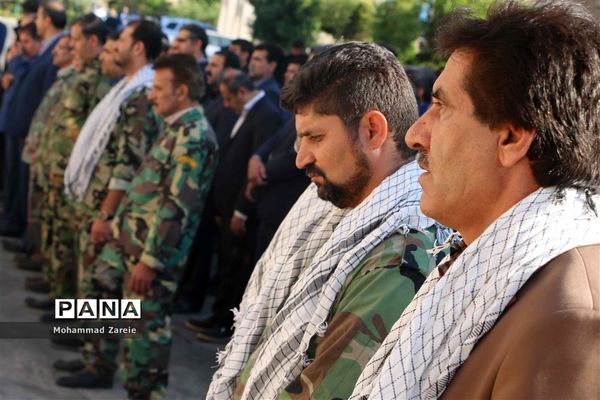 صبحگاه مشترک در اداره کل آموزش و پرورش شهرستانهای استان تهران