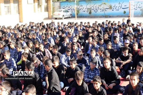 مراسم زیارت عاشورا مدرسه آیت الله سعیدی ناحیه 2 کرمان