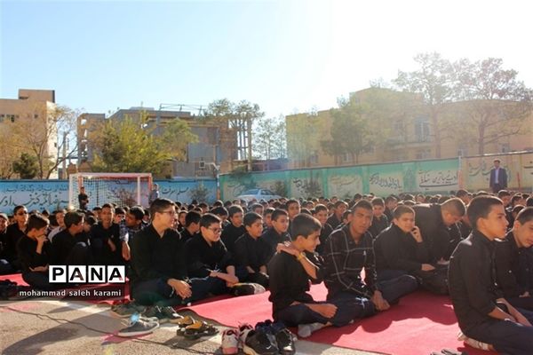 مراسم زیارت عاشورا مدرسه آیت الله سعیدی ناحیه 2 کرمان