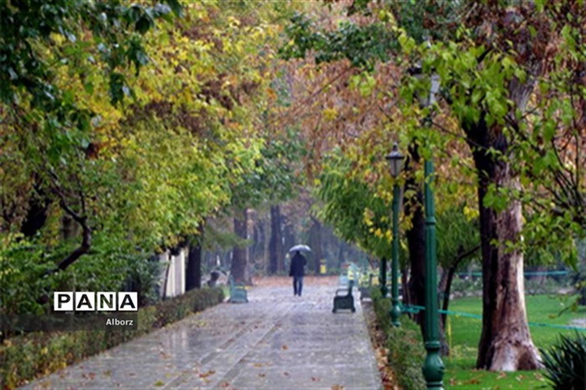 بارش باران و وزش باد نسبتا شدید در اکثر مناطق کشور