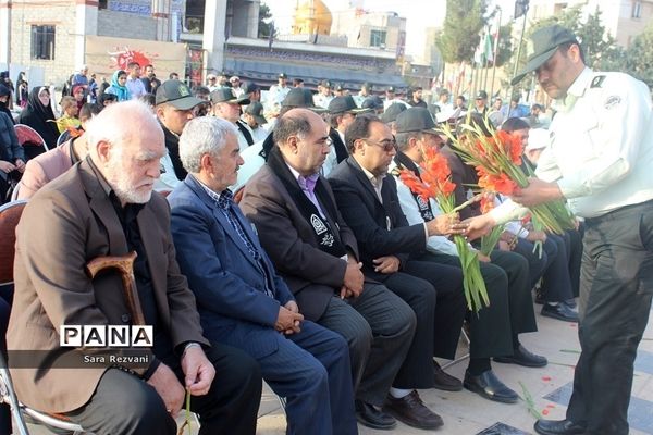 مراسم عطر افشانی گلزار شهدا، گرامیداشت هفته نیروی انتظامی  دراسلامشهر