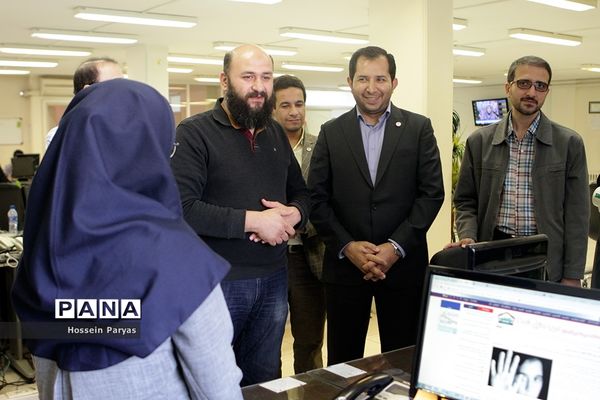 حضور شهاب الدین صابونچی، رئیس سازمان جوانان هلال احمر در خبرگزاری پانا