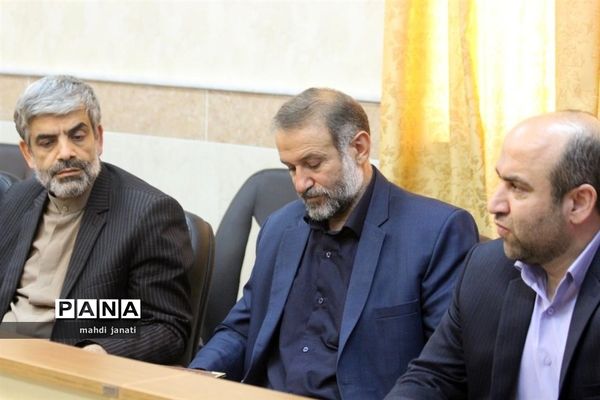 آیین معارفه رضایی سرپرست حراست اداره کل آموزش و پرورش استان قم