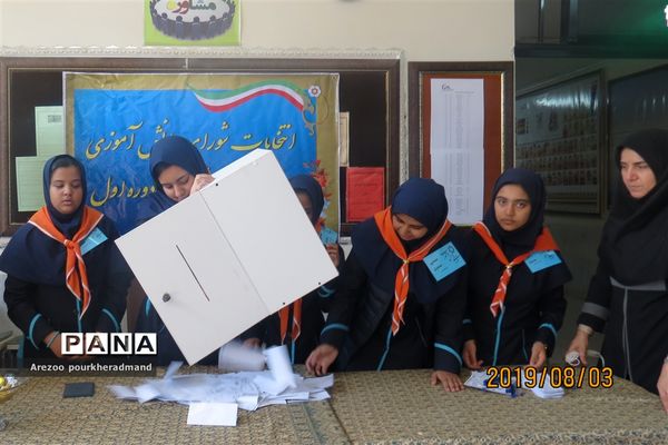 برگزاری انتخابات شورای دانش آموزی دبیرستان فرزانگان دوره اول ناحیه 2 یزد