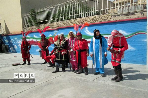 برگزاری مراسم تعزیه حضرت علی اکبر توسط دانش آموزان  مدرسه غیر دولتی پسرانه هوشمند سما در کازرون