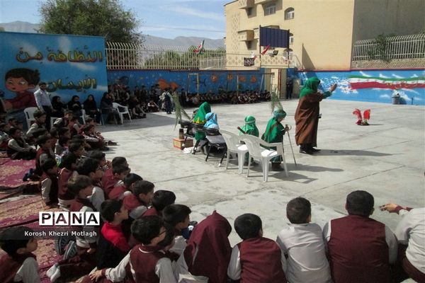 برگزاری مراسم تعزیه حضرت علی اکبر توسط دانش آموزان  مدرسه غیر دولتی پسرانه هوشمند سما در کازرون