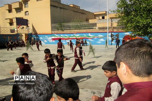 برگزاری مراسم تعزیه حضرت علی اکبر توسط دانش آموزان  مدرسه غیر دولتی پسرانه هوشمند سما در کازرون