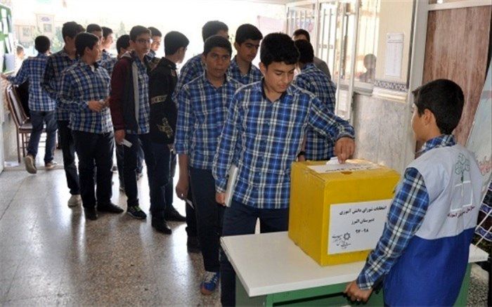 بیست و یکمین دوره انتخابات شورای دانش آموزی در مدارس شهریار برگزار شد