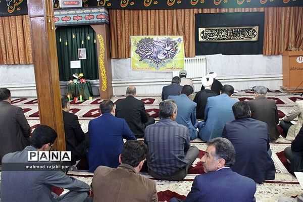 مراسم زیارت عاشورا هیئت محبین علی اکبر پیشتازان سازمان دانش‌آموزی استان کرمان