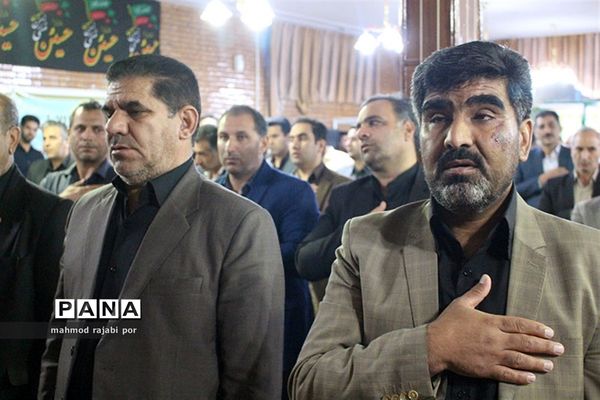 مراسم زیارت عاشورا هیئت محبین علی اکبر پیشتازان سازمان دانش‌آموزی استان کرمان