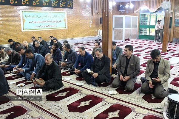 مراسم زیارت عاشورا هیئت محبین علی اکبر پیشتازان سازمان دانش‌آموزی استان کرمان