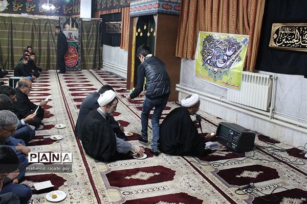 مراسم زیارت عاشورا هیئت محبین علی اکبر پیشتازان سازمان دانش‌آموزی استان کرمان
