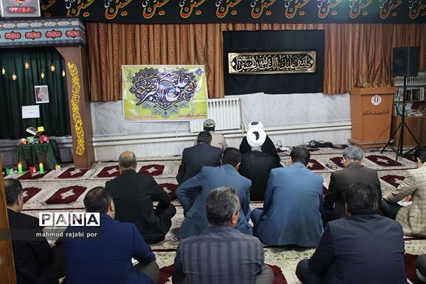 مراسم زیارت عاشورا هیئت محبین علی اکبر پیشتازان سازمان دانش‌آموزی استان کرمان