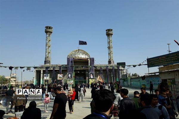 عزاداری جاماندگان از راهپیمایی اربعین حسینی در شهرستان بهارستان