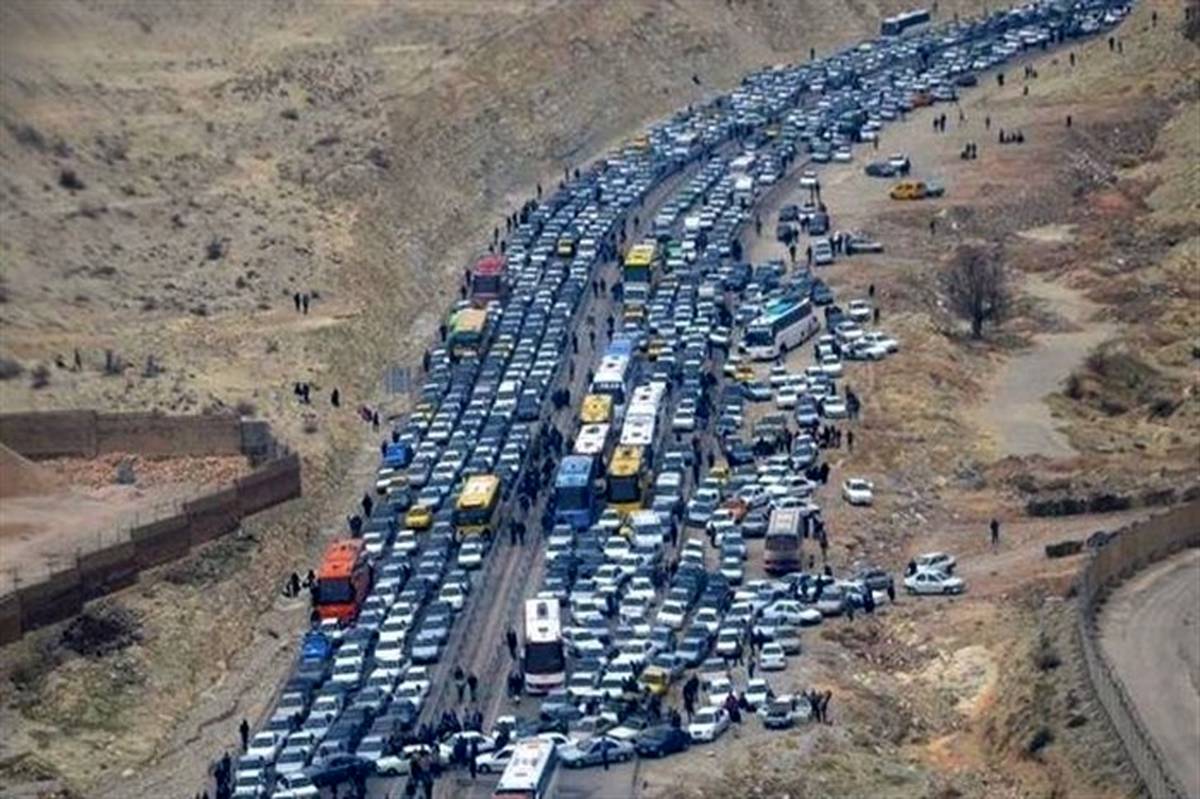 ترافیک سنگین در محور مهران - ایلام