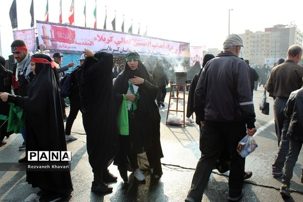 شورحسینی در راهپیمایی  جاماندگان اربعین حسینی
