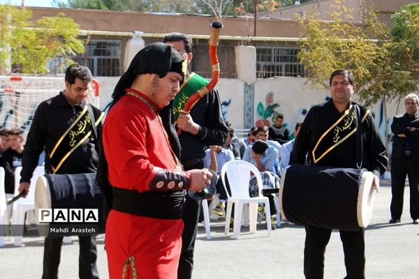 مراسم عزاداری و تعزیه خوانی در هنرستان البرز خراسان جنوبی