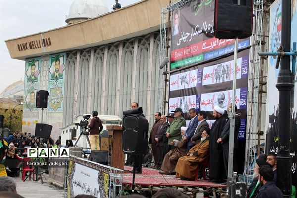 راهپیمایی یوم الله 13 آبان در همدان