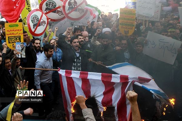 مراسم راهپیمایی ۱۳ آبان در تهران - 2