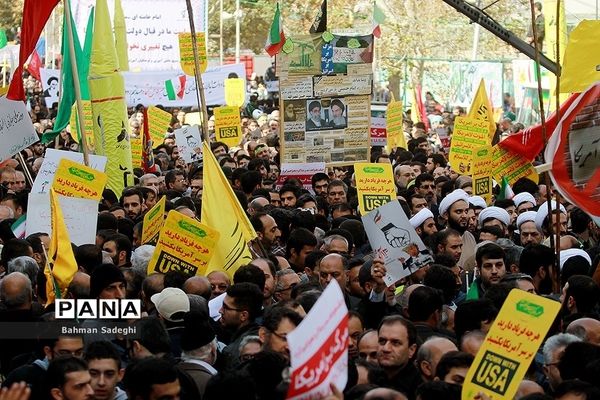 مراسم راهپیمایی ۱۳ آبان در تهران - 2