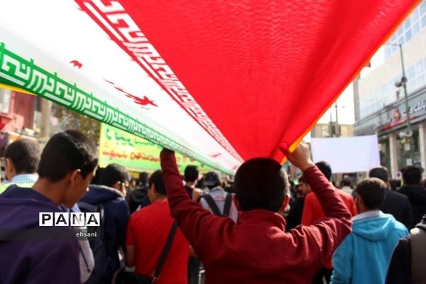 مراسم راهپیمایی روز 13 آبان در یاسوج