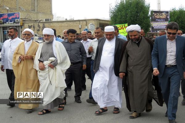 فریاد استکبار ستیزی دانش‌آموزان مردم و مسئولان گله دار