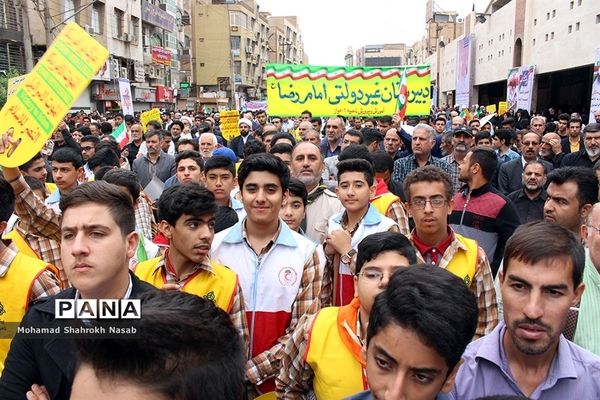 مراسم راهپیمایی ۱۳ آبان در اهواز