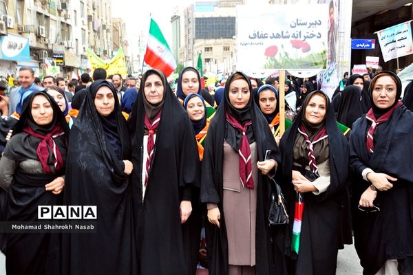 مراسم راهپیمایی ۱۳ آبان در اهواز
