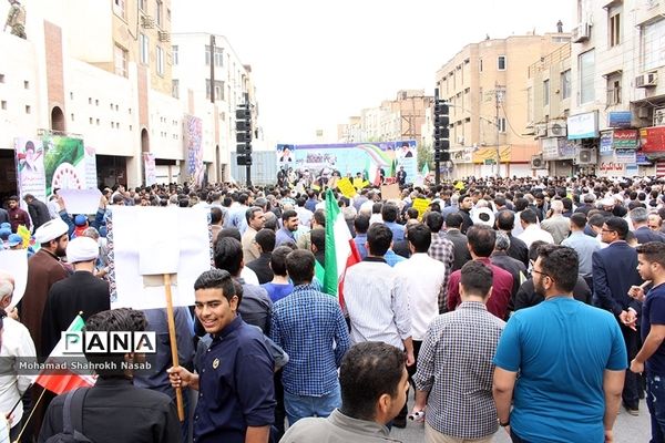 مراسم راهپیمایی ۱۳ آبان در اهواز