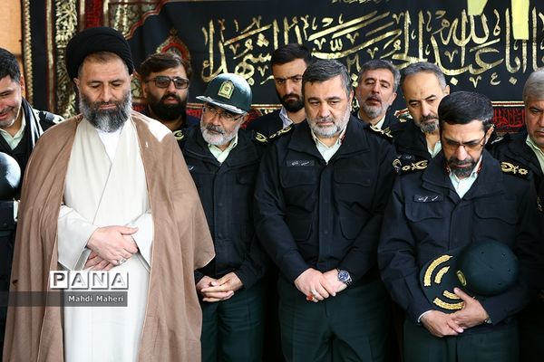 تشییع پیکر مطهر شهدای گمنام در ستاد ناجا
