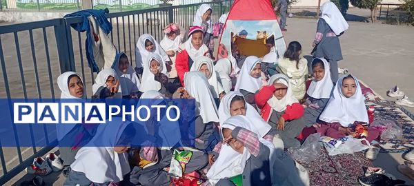 برگزاری ایستگاه نقاش شو و ایستگاه آرزوها در دبستان شهید عامل هوشمند زارچ