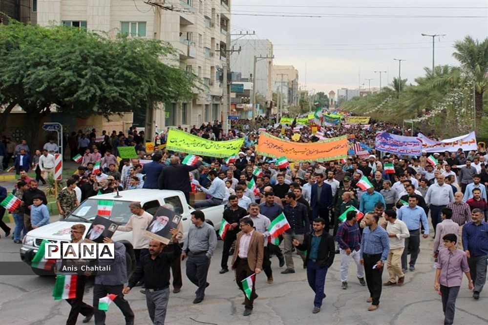 راهپیمایی روز 13 آبان در بوشهر-2