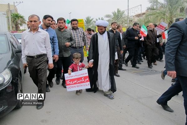 راهپیمایی  روز 13 آبان در بوشهر-3