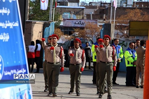 بیستمین مانور سراسری زلزله و ایمنی مدارس درآموزشگاه سلمان فارسی بیرجند