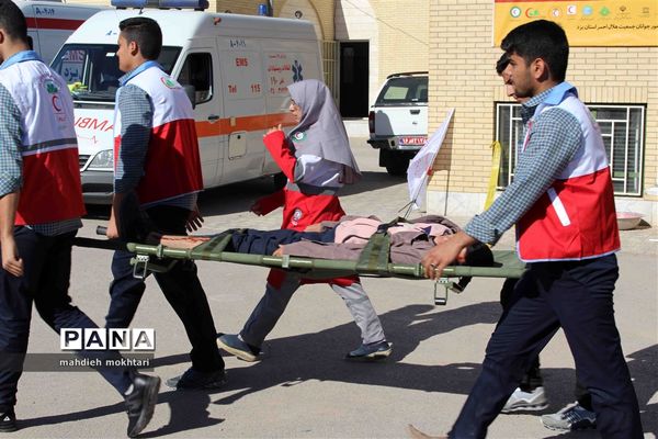 بیستمین مانور سراسری زلزله در مدارس استان یزد