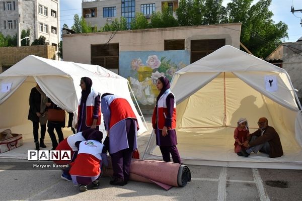 بیستمین مانور زلزله و ایمنی در مدارس استان بوشهر - ۱