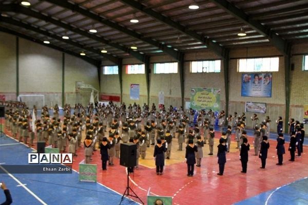 مراسم تحلیف مربیان و یاور مربیان پیشتاز سازمان دانش‌آموزی تربت جام