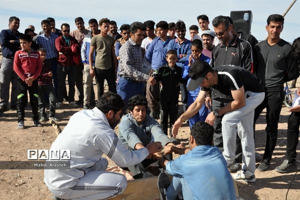 جشنواره فرهنگی ورزشی درجنگل نخاب شهرستان خوسف خراسان جنوبی