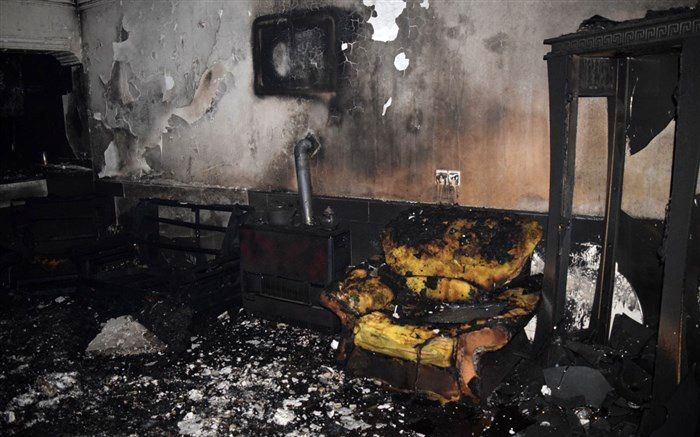 آتش‌سوزی  یک منزل مسکونی در نیشابور