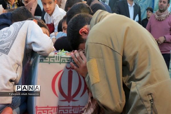 مراسم تشییع پیکر مطهر شهید گمنام در شهرستان فیروزکوه