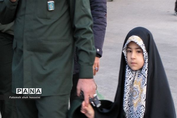 مراسم تشییع پیکر مطهر شهید گمنام در شهرستان فیروزکوه