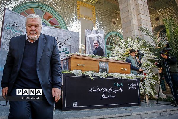 مراسم تشییع مرحوم ابوالفضل زرویی نصرآبادی