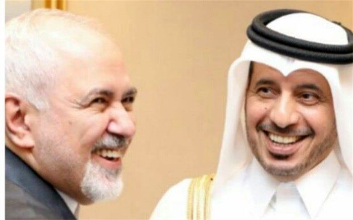 ظریف با نخست وزیر قطر دیدار کرد