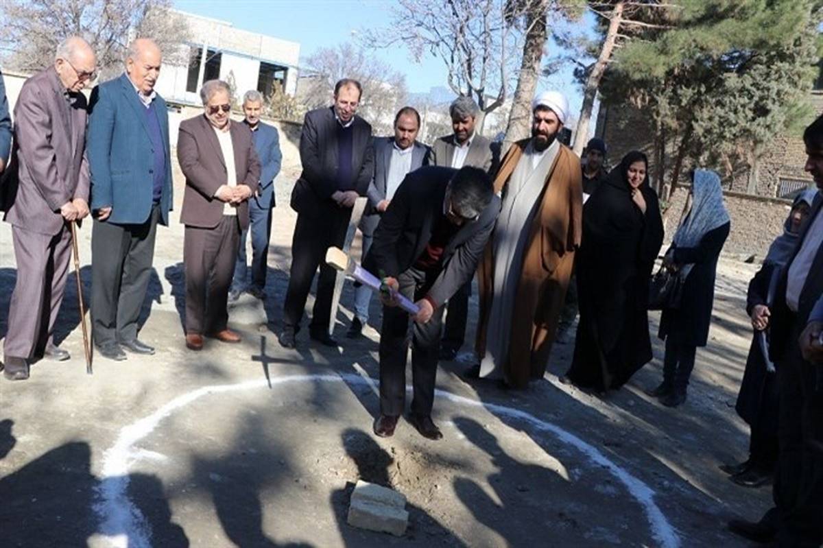 عملیات اجرایی احداث مدرسه شش کلاسه خیر ساز چناران آغاز شد