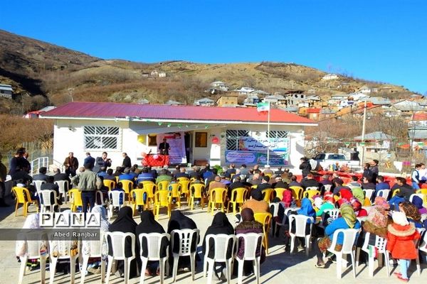 آیین افتتاح دبستان شهدای بانک ملی روستای سپارده در رامسر
